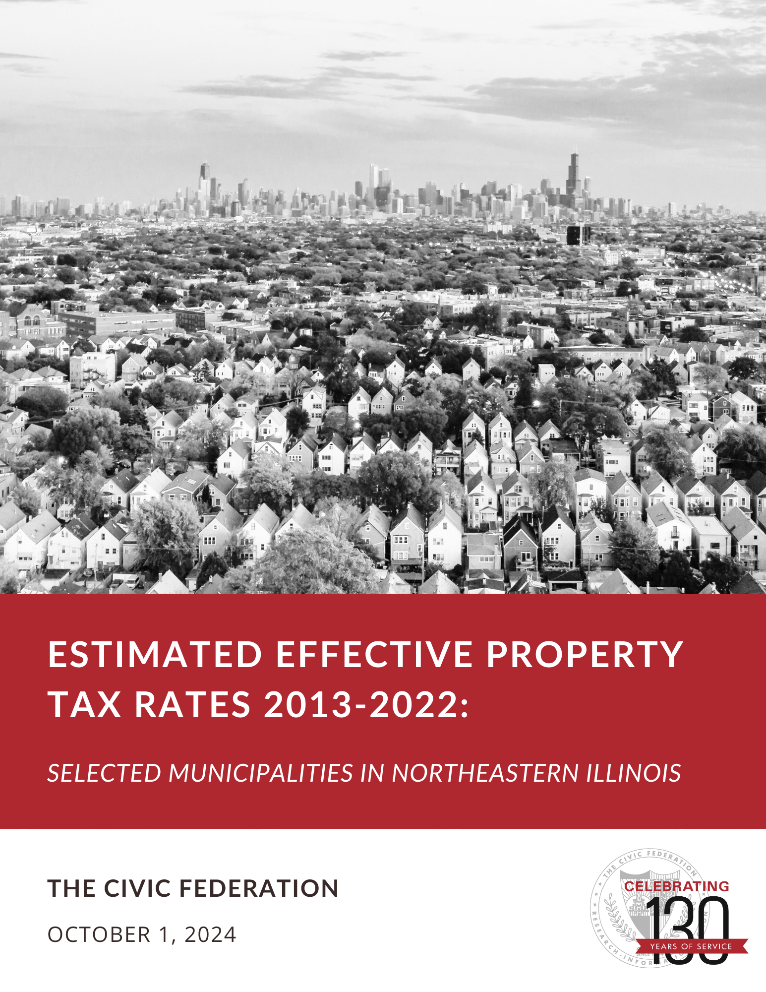 Report Cover - Estimated Effective Property Tax Rates